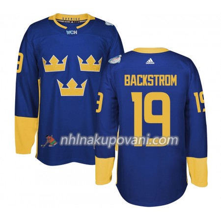 Švédsko Dresy Nicklas Backstrom 19 Světový pohár v ledním hokeji 2016 Nachová Premier - Pánské Švédsko Dresy Nicklas Backstrom 19 Světový pohár v ledním hokeji 2016 Nachová Premier - Pánské
